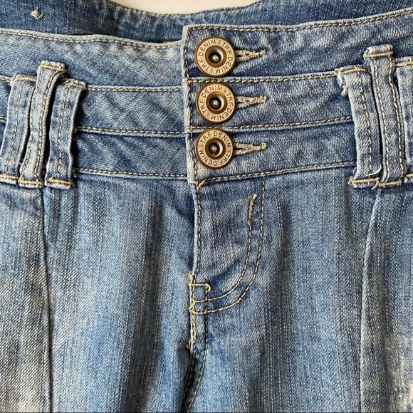 Zara TRF vintage women’s Y2K distressed 4 button zip fly patchwork jeans size 10 - Picture 4 of 16